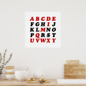 Engels Alfabet Poster (Keuken)