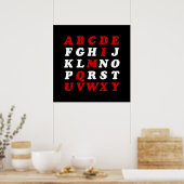 Engels Alfabet Poster (Keuken)