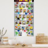 Engels alfabet poster Education (Keuken)