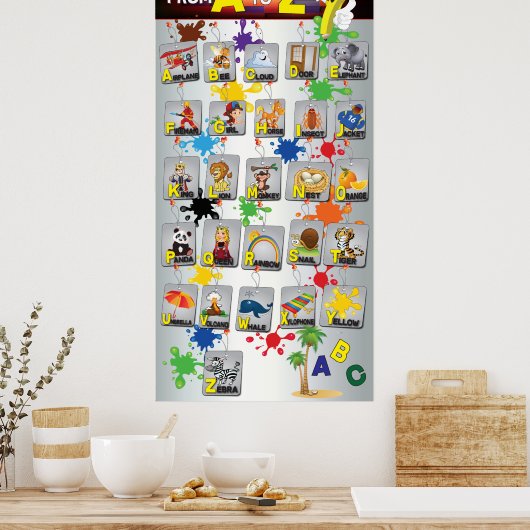 Engels alfabet poster Education (Keuken)