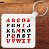 Engels alfabet sleutelhanger (Achterkant)