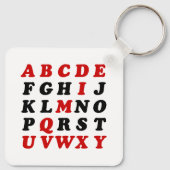 Engels alfabet sleutelhanger (Achterkant)
