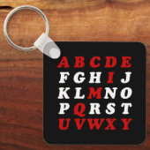 Engels alfabet sleutelhanger (Voorkant)