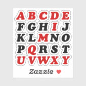 Engels alfabet sticker (Vel)