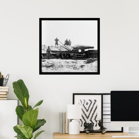 Engels Armstrong Pistool in Fort Fisher, NC 1864 Poster (Thuiskantoor)