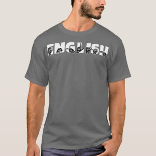 ENGELS ASL Sign Language Design T-shirt