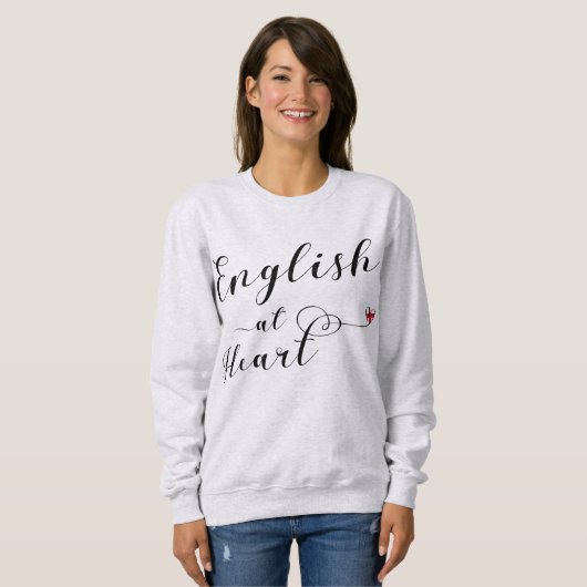 Engels At Heart Sweatshirt, Engeland Trui (Voorkant volledig)