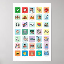 Engels Autisme AAC PECS Wijzen Communicatie 04 Poster