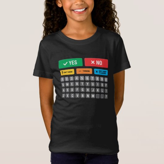 Engels Autisme AAC PECS Wijzen Communicatie 05 T-shirt (Voorkant)