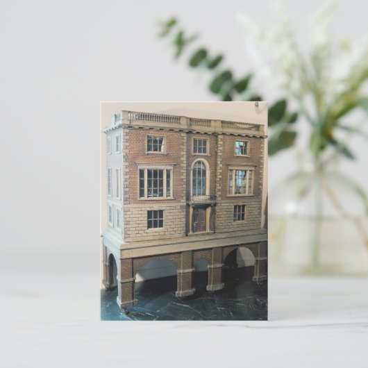 Engels balustraded doll's house with balcony briefkaart (Staand voorkant)