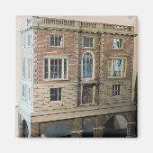 Engels balustraded doll's house with balcony magneet (Voorkant)