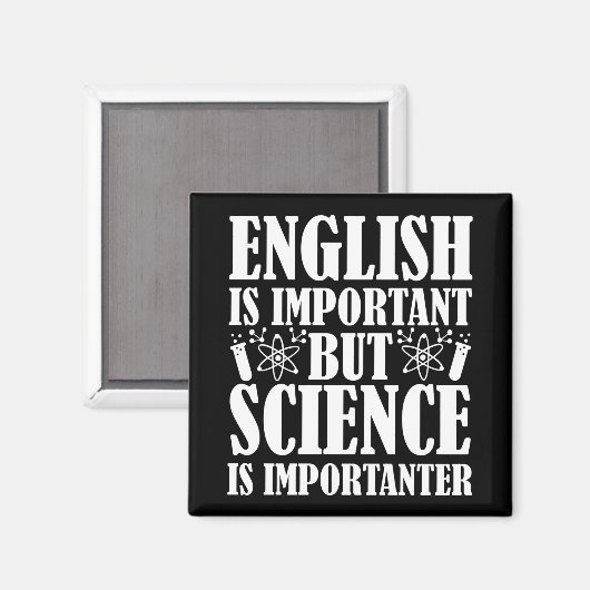Engels Belangrijk Maar Wetenschap Grappig Leraar G Magneet (Voorkant / Achterkant)