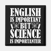 Engels Belangrijk Maar Wetenschap Grappig Leraar G Magneet (Voorkant)