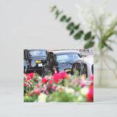 Engels Black Taxi Briefkaart (Staand voorkant)