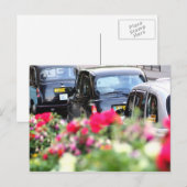 Engels Black Taxi Briefkaart (Voorkant / Achterkant)