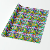 Engel's Boom Cadeaupapier (Uitgerold)