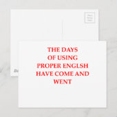 ENGELS BRIEFKAART (Voorkant / Achterkant)