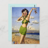 Engels Briefkaart voor kustvaart (Voorkant / Achterkant)