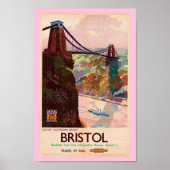  Engels Bristol Travel Poster (Voorkant)