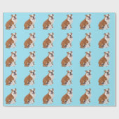 Engels British Bulldog Cadeaupapier (Vlak)