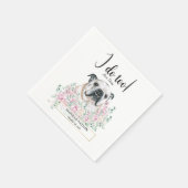 Engels British Bulldog Wedding Cocktail Napkins Servet (Hoek)