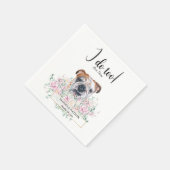 Engels British Bulldog Wedding Cocktail Napkins Servet (Hoek)