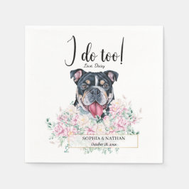 Engels British Bulldog Wedding Cocktail Napkins Servet