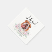 Engels British Bulldog Wedding Cocktail Napkins Servet (Hoek)