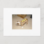 engels buldog als honinggebakken ham briefkaart (Voorkant)