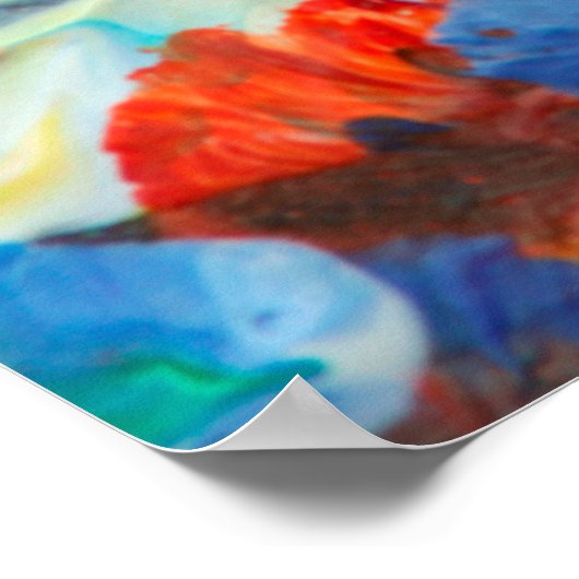 engels buldog portret intellectuele kunst , grijs poster (Hoek)