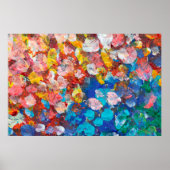 engels buldog portret intellectuele kunst , grijs poster (Voorkant)