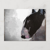 Engels Bull Terrier Art Briefkaart (Voorkant)