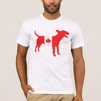 Engels Bull Terrier/Canadian Flag T-shirt