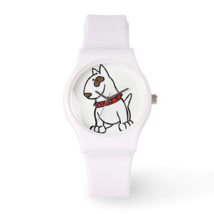 Engels Bull Terrier Cartoon Horloge