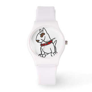 Engels Bull Terrier Cartoon Horloge