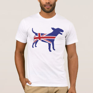 Engels Bull Terrier/Union Jack T-shirt