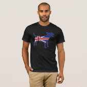 Engels Bull Terrier/Union Jack T-shirt (Voorkant volledig)