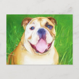 Engels Bulldog Art briefkaart