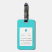 Engels Bulldog Bagagelabel (Achterkant verticaal)