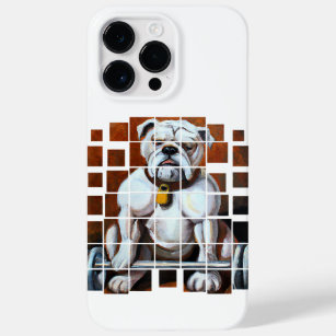Engels Bulldog Barbell Workout Weightlift Case-Mate iPhone 14 Pro Max Hoesje