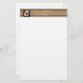 Engels Bulldog Briefpapier - Van het bureau van .. (Voorkant / Achterkant)
