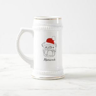 Engels Bulldog Christmas Bierpul