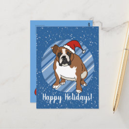 Engels Bulldog Christmas Briefkaart