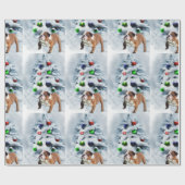 Engels Bulldog Christmas Cadeaupapier (Vlak)