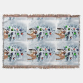 Engels Bulldog Christmas Deken (Voorkant)