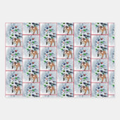 Engels Bulldog Christmas Inpakpapier Vel (Voorkant 2)