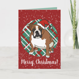 Engels Bulldog Christmas Kaart