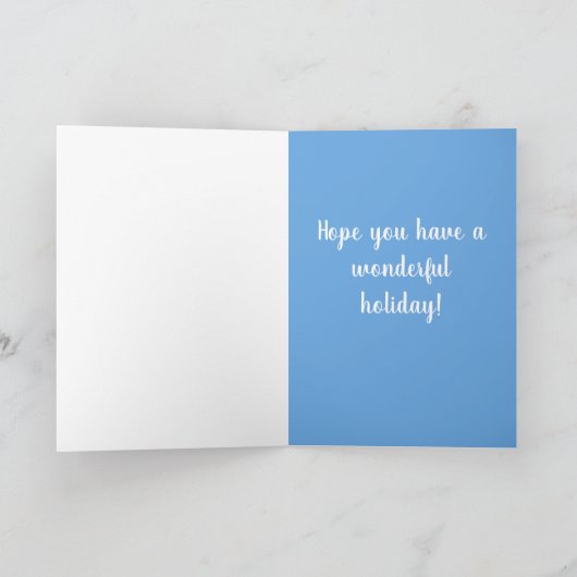 Engels Bulldog Christmas Kaart (Binnen)