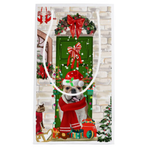 Engels Bulldog Christmas Klein Cadeauzakje