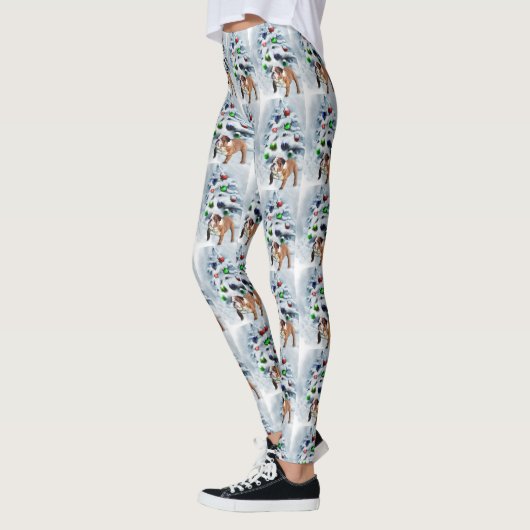Engels Bulldog Christmas Leggings (Links)